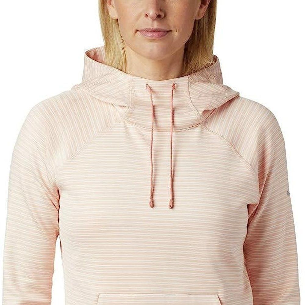 Columbia Women's Bryce Canyon Hoodie, Peach Cloud Stripe, Medium